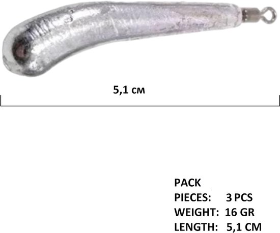 Drop Shot Lood Set 3x16g - Druppelvormig Vislood — afbeelding 4