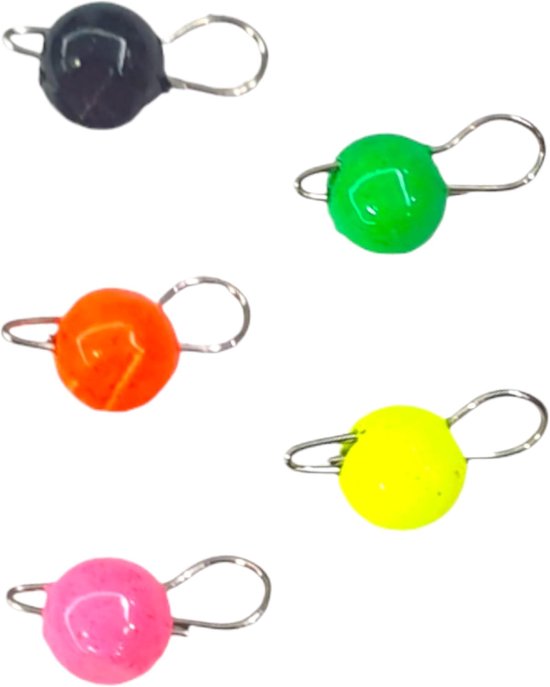Merkloos Cheburashka Lood Set 5 x 1g - Jig Heads voor Dropshot Vissen — afbeelding 4
