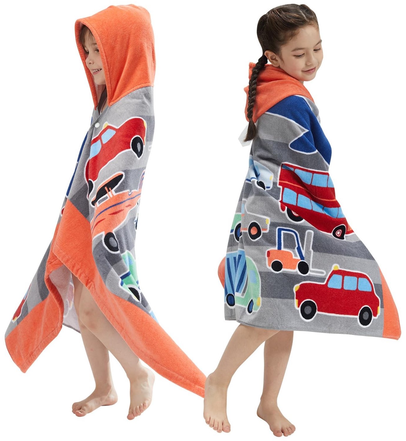 Kinderen Badhanddoek met Kap van 100% Katoen 127x76cm