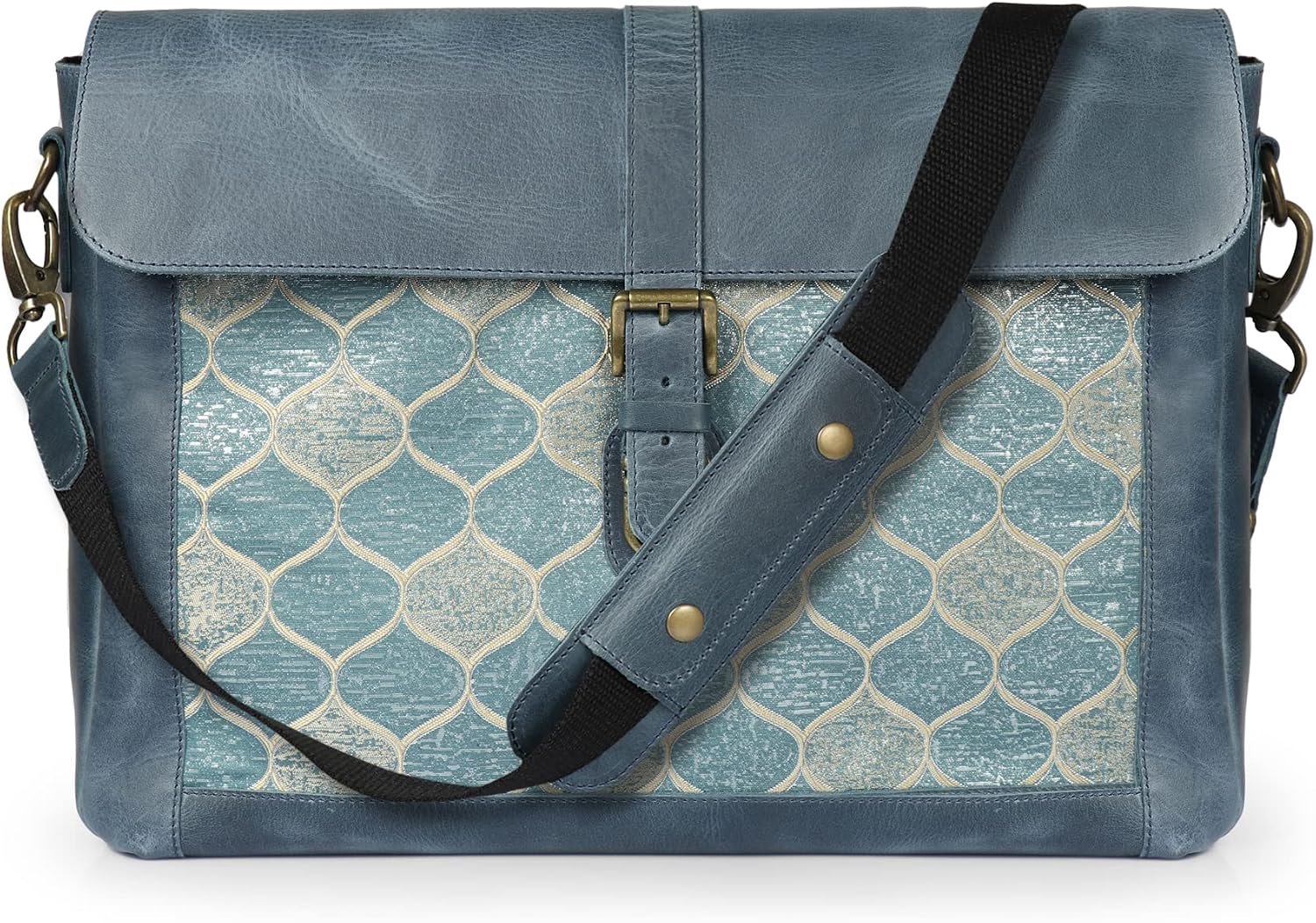 Leren Laptoptas voor Werk, Kantoor & School - Blauw (13 Inch)