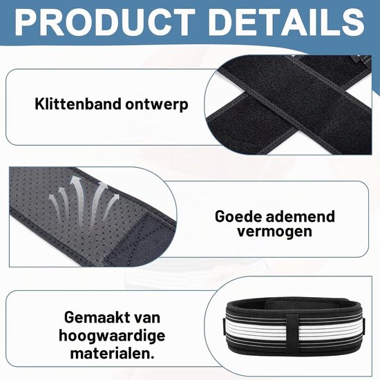 Posture Correctie Band voor Mannen en Vrouwen, Ademend en Antislip, Verstelbare Taille- en Rugsteun voor Comfort tijdens Sport en Werk — afbeelding 2