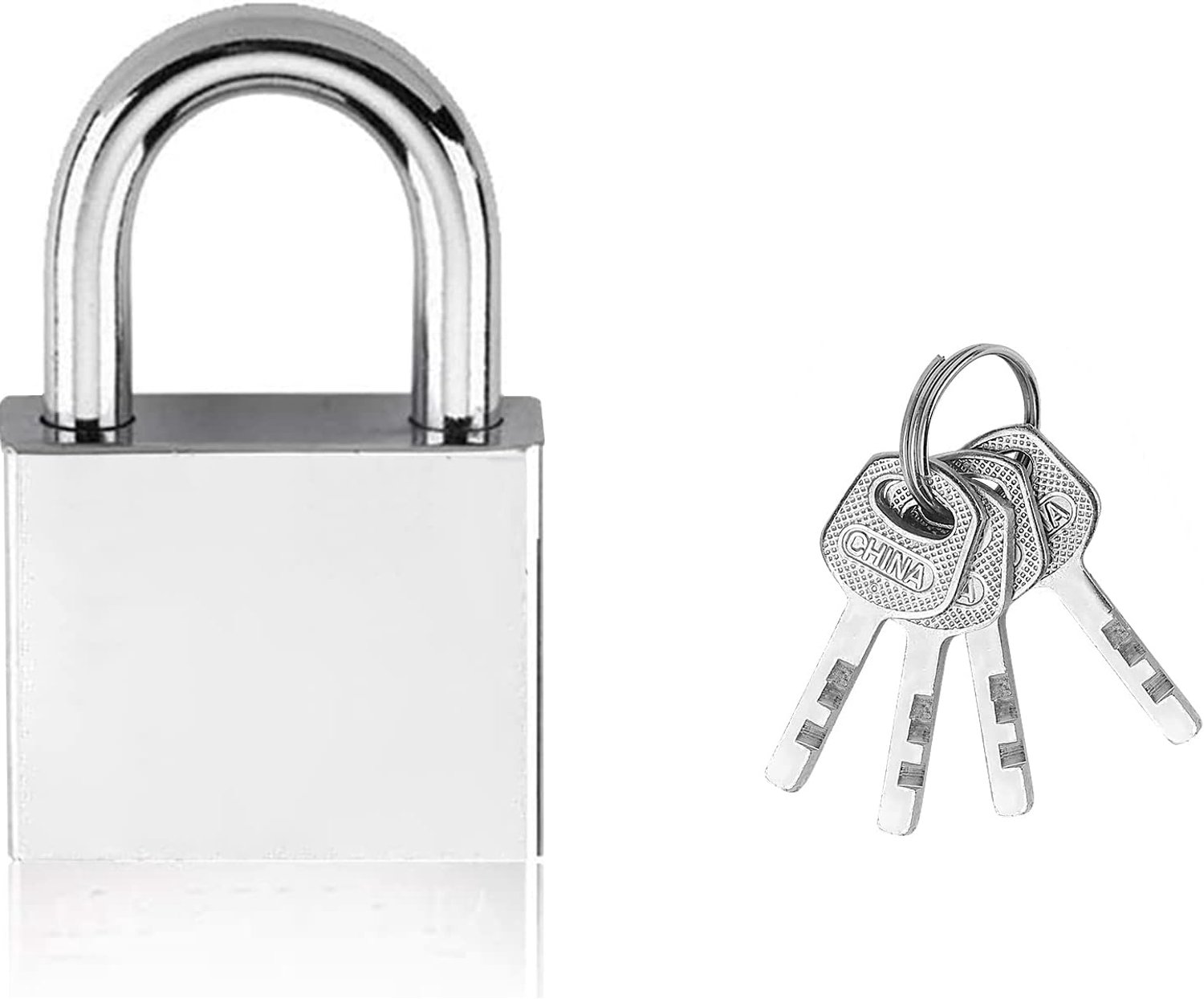Merkloos Hangslot 40 mm met 4 Sleutels - Robuust & Weerbestendig
