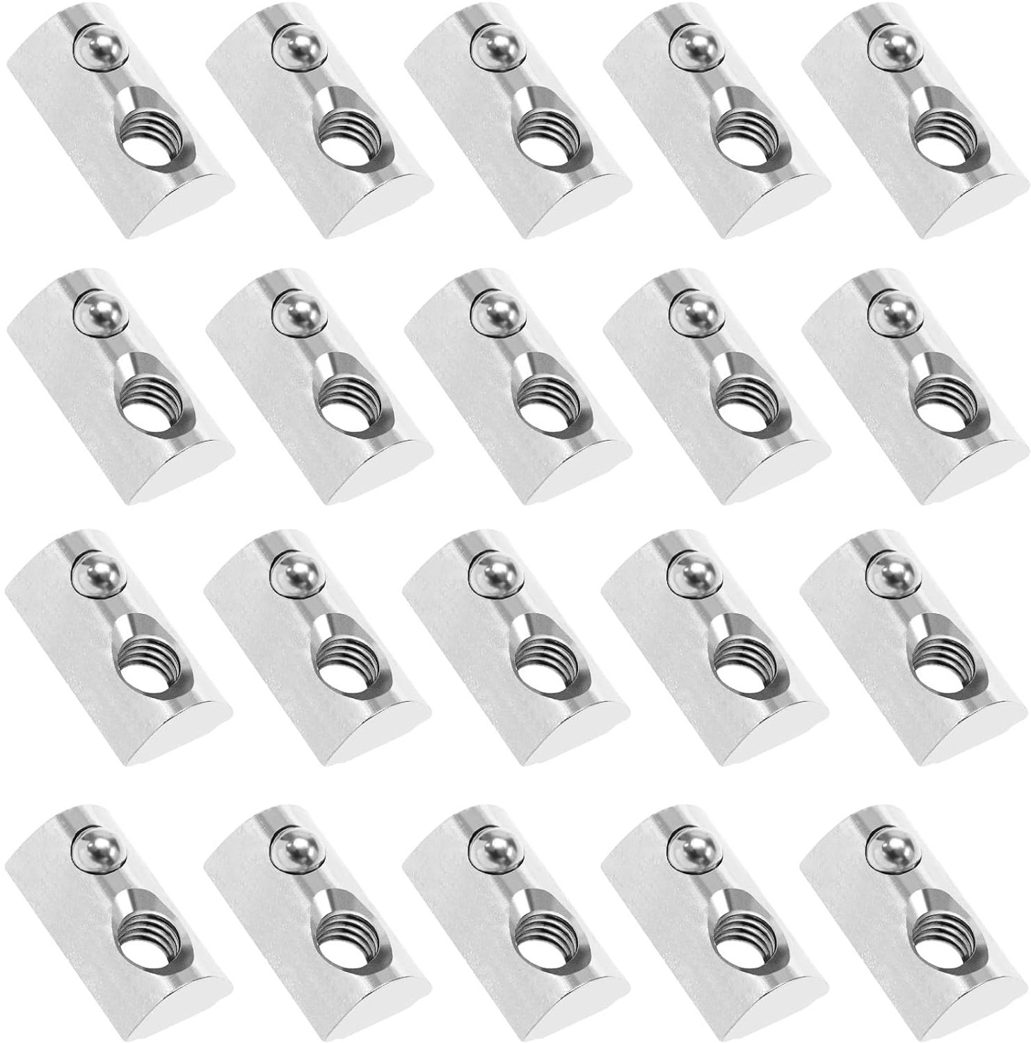 100x M6 T-Nuten voor 3030 Aluminium Profielen - Carbon Staal