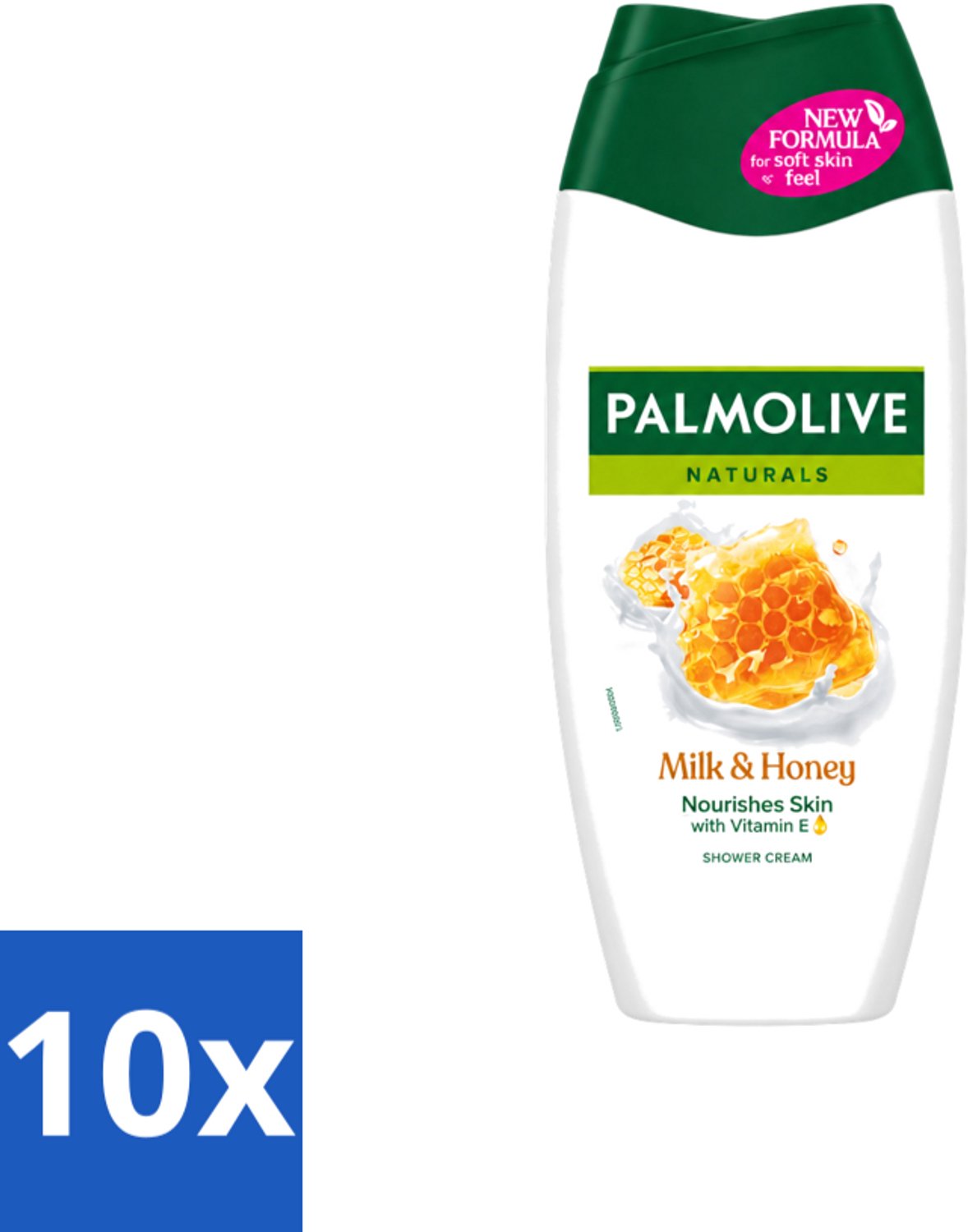 10 x Palmolive – Douchecrème – Milk & Honey - 250 ml - Voordeelverpakking - 10 stuks