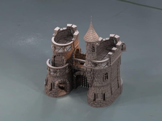 - Barbican Gate Castle - Fantasy Building Terrain Scenery voor tafelblad en RPG 28-32 mm miniaturen oorlogsspel rekwisieten DnD & D, 3D-geprint en overschilderbaar (klassiek) — afbeelding 5