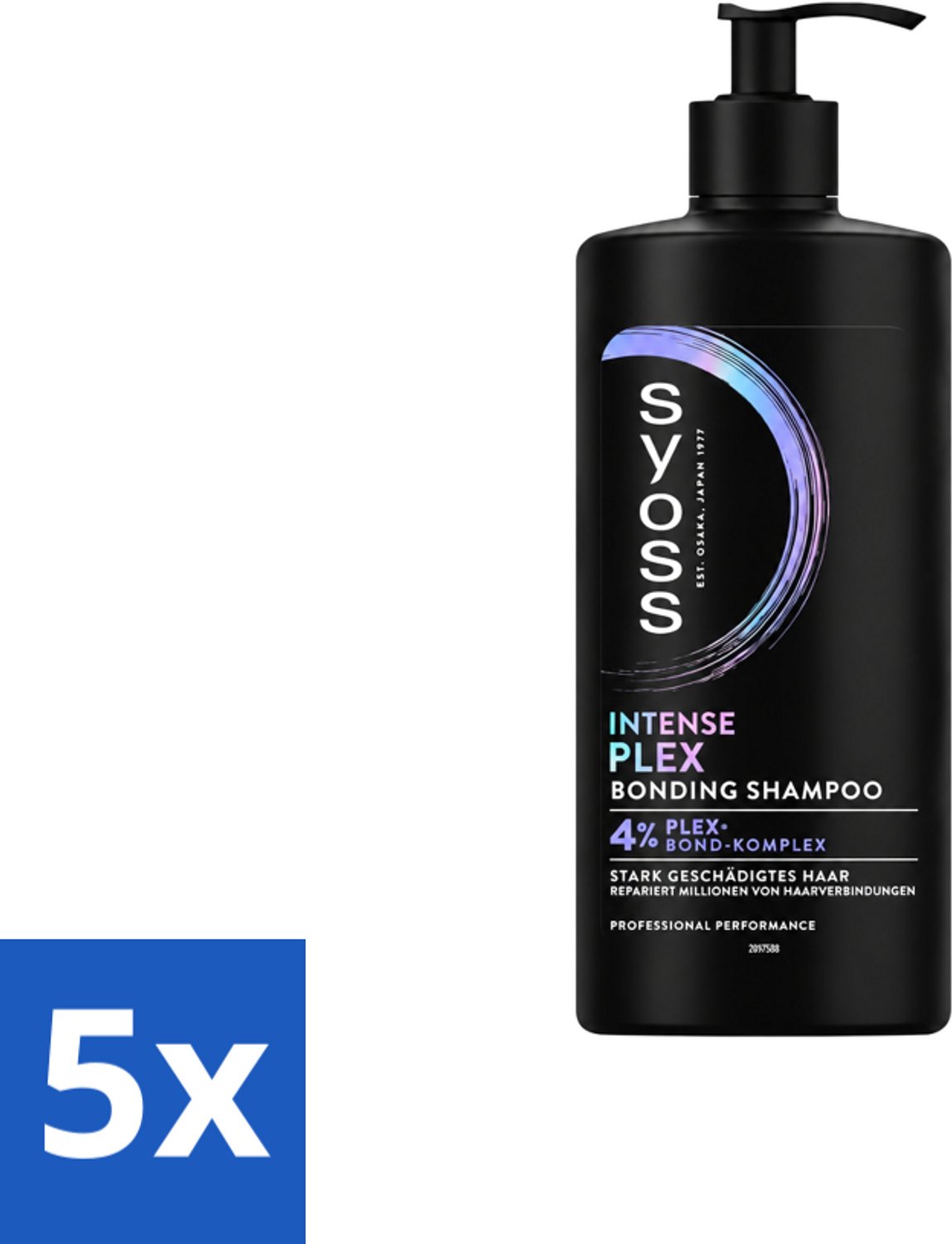 5 x Syoss – Shampoo – Intense Plex – 440 ml - Voordeelverpakking - 5 stuks