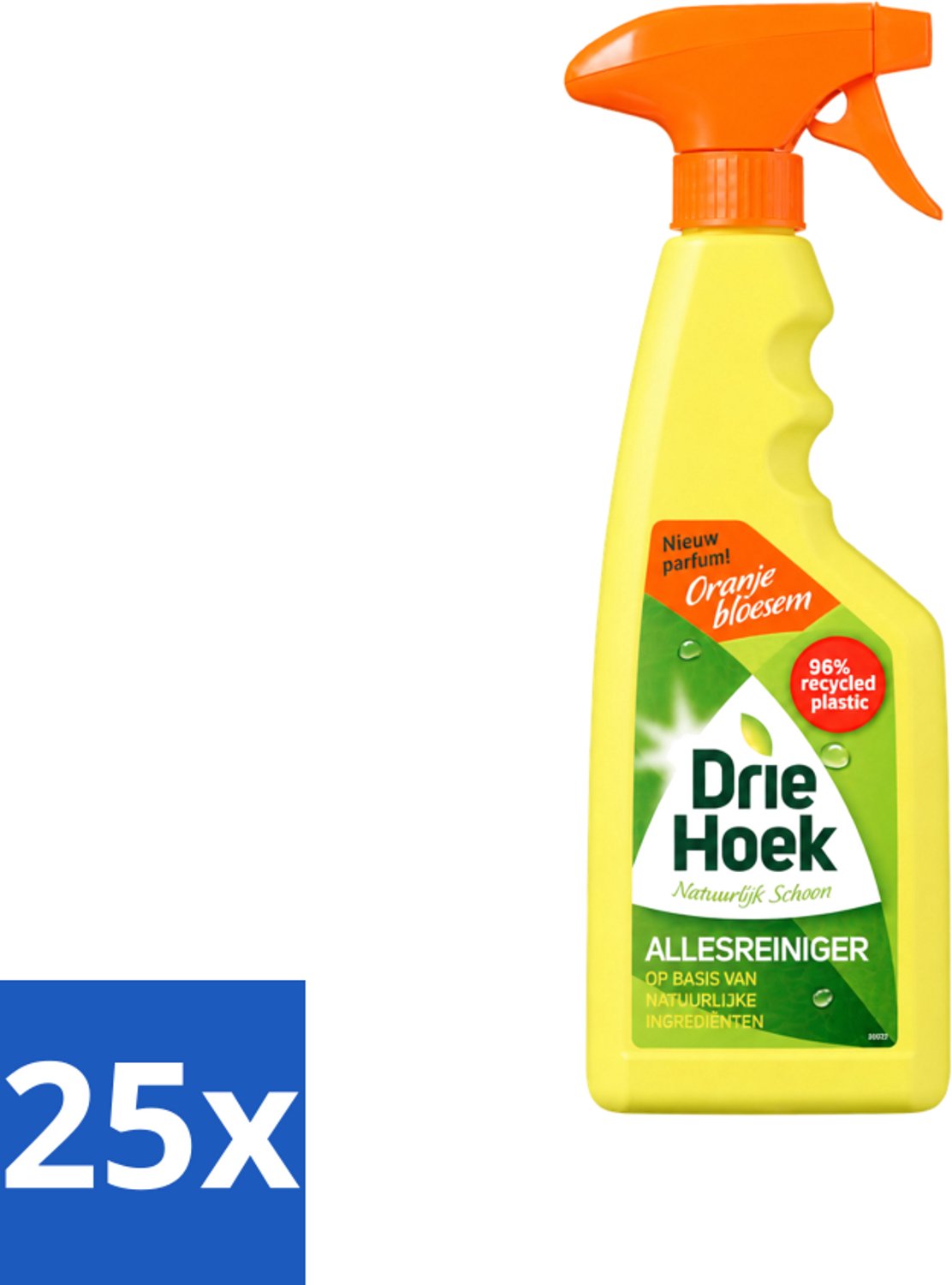 25 x Driehoek – Spray Allesreiniger – Oranjebloesem – 500 ml - Voordeelverpakking - 25 stuks