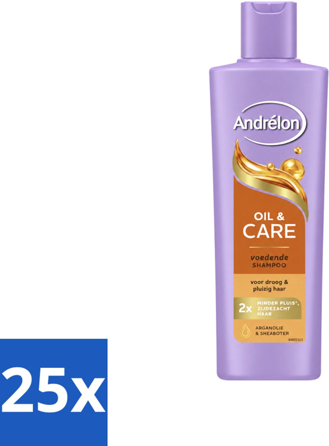25 x Andrélon – Shampoo – Oil & Care – 250 ml - Voordeelverpakking - 25 stuks