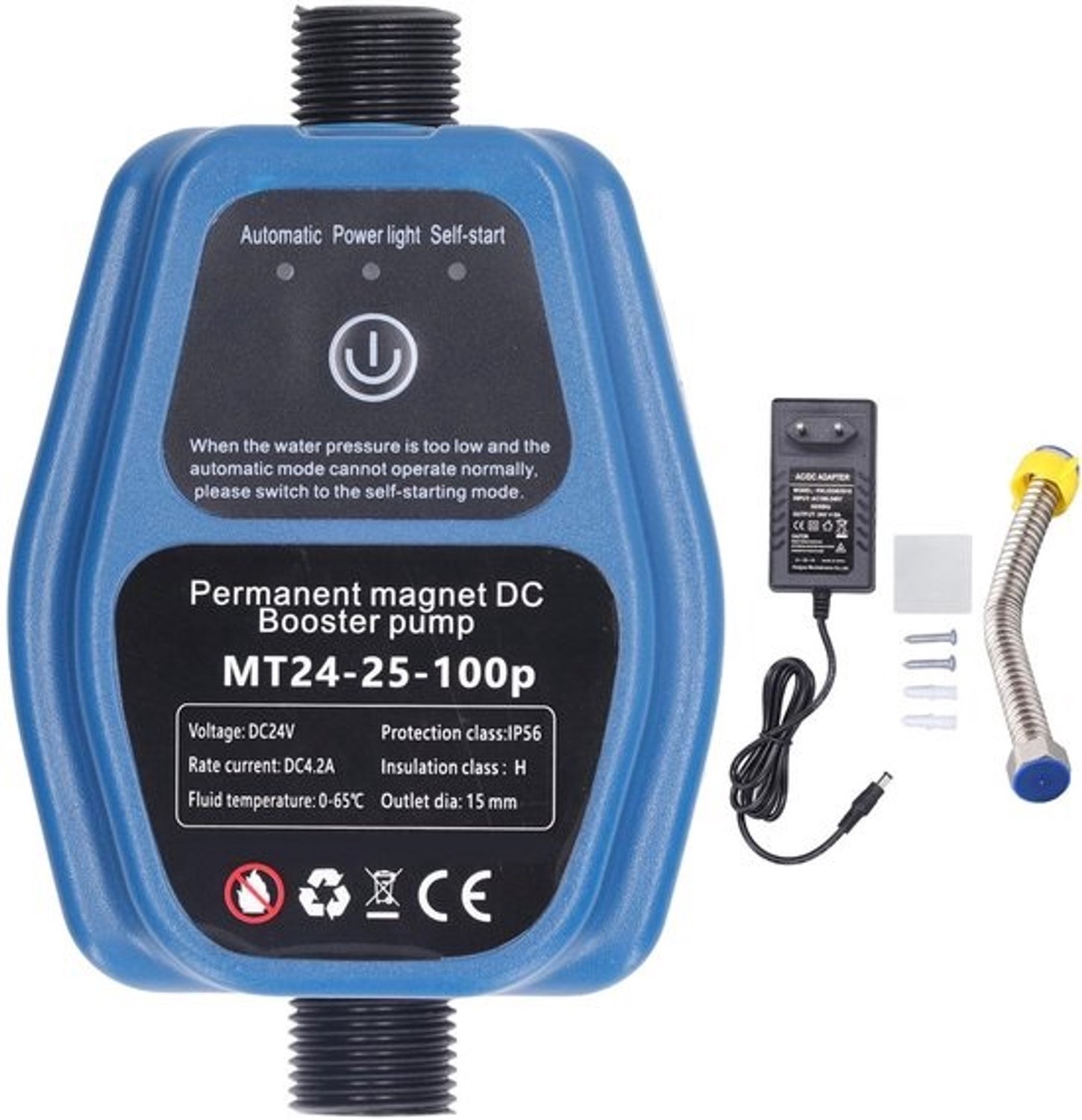 Boosterpomp voor waterdruk - Automatische start en stop - Blauw