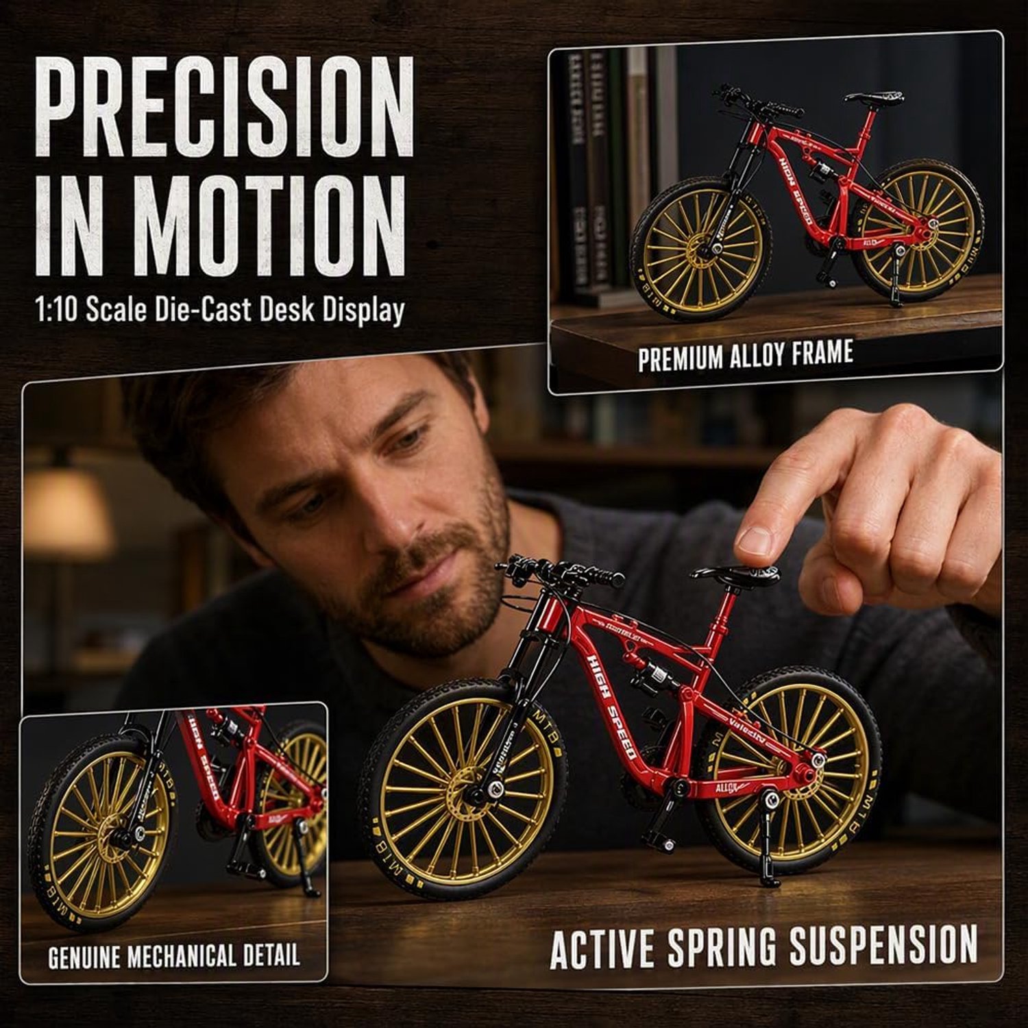 Mountainbike-model, 1:8, mountainbike-model