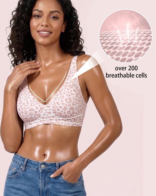 Beha zonder beugel, push-up, gevoerd, Jelly BH, comfortabele beha voor dames — afbeelding 2