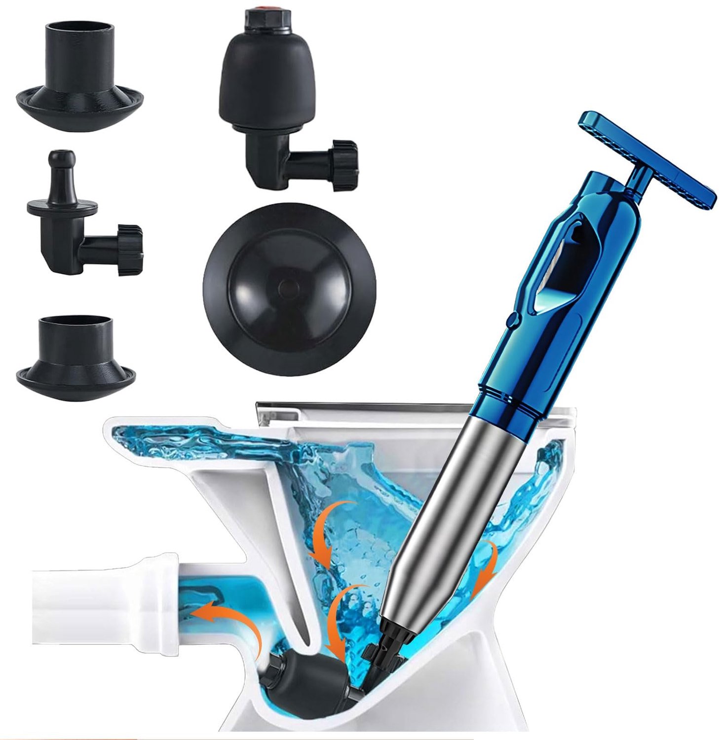 Drain Cleaner Pomp met Luchtcompressie en Drukmeter