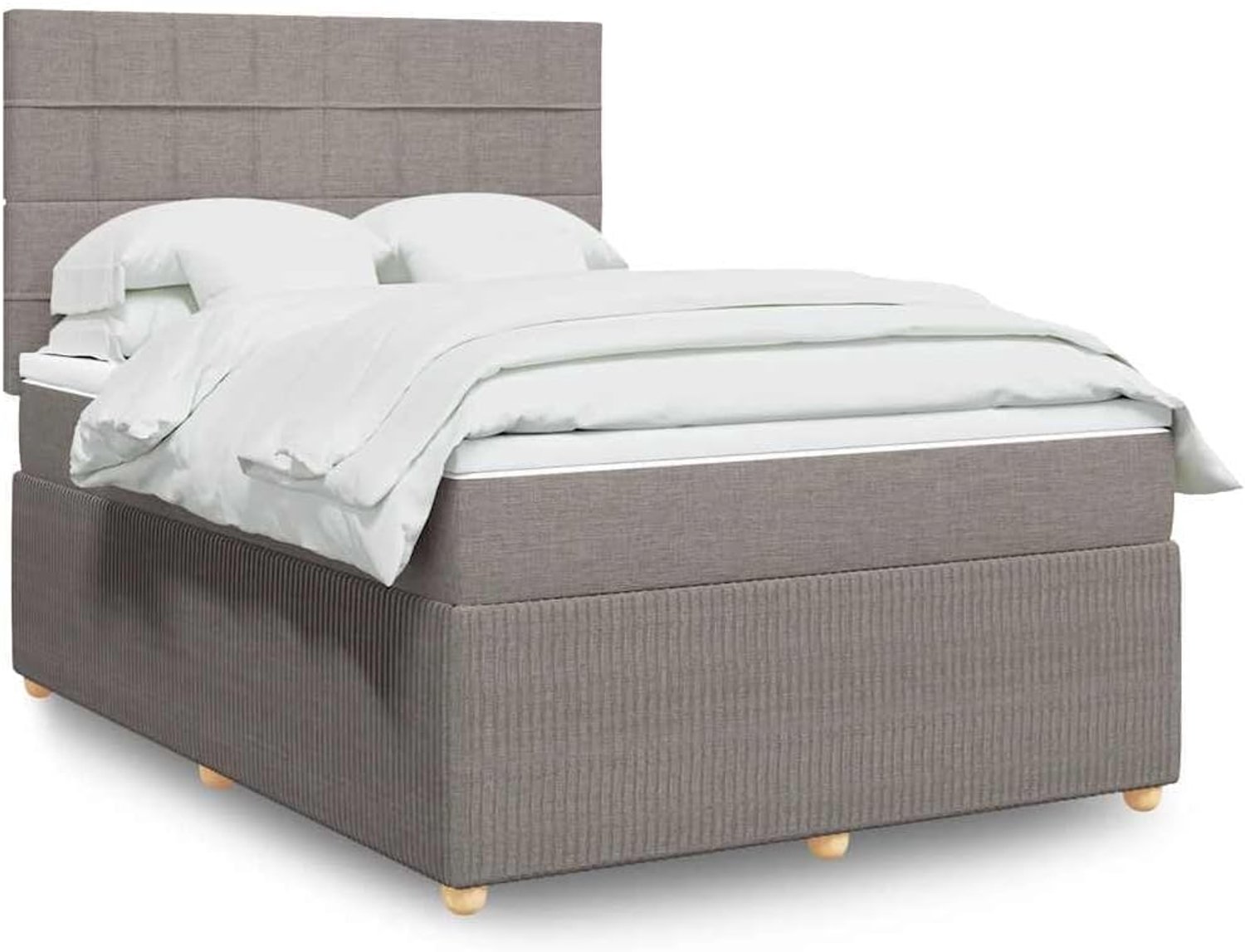 Polyesterweefsel pocketvering 140x200cm taupe