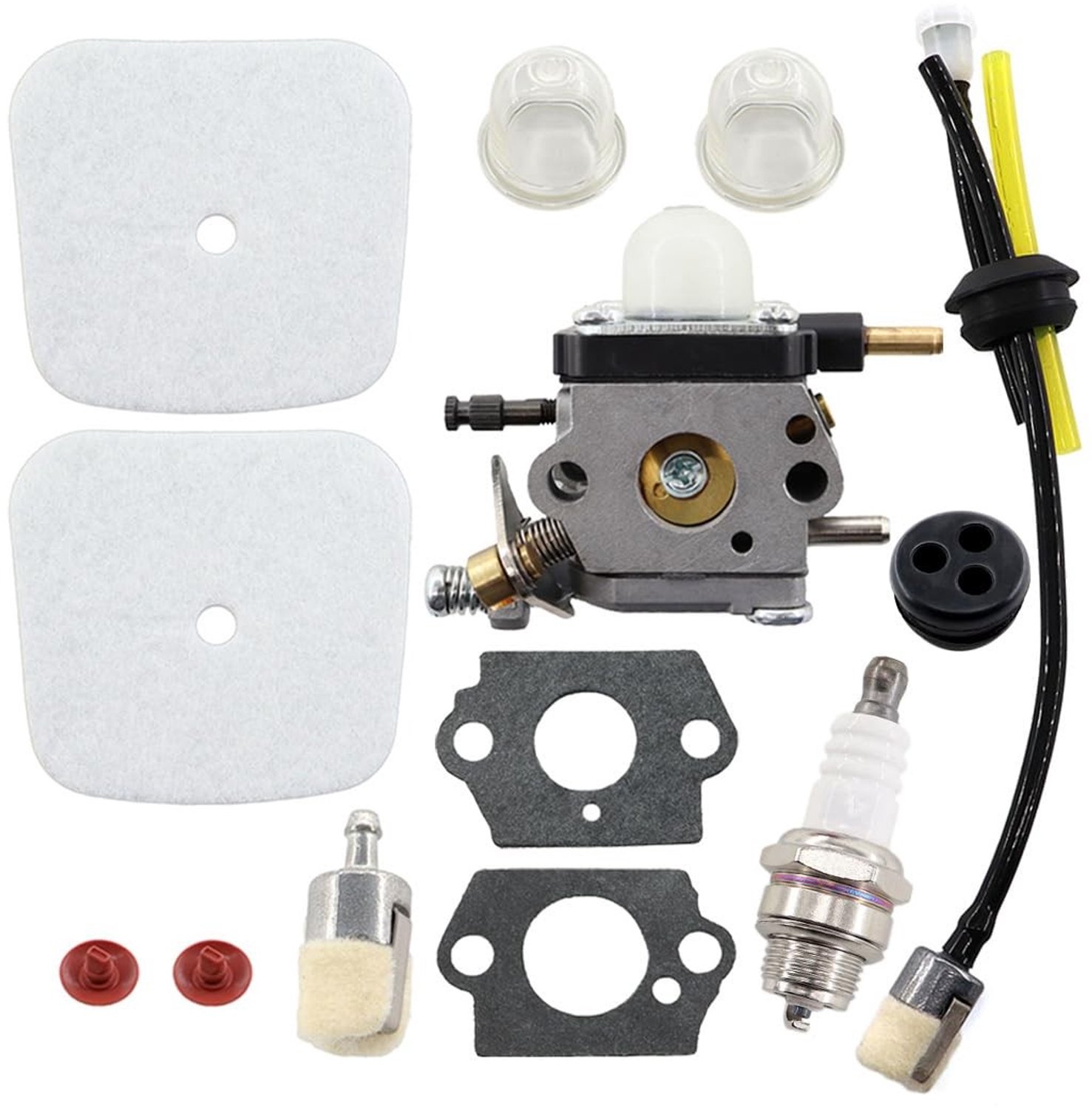 Vergasser met Luchtfilter - Brandstoffilter - Carburateur Reiniger - Carburateur Afstelgereedschap - Compatibel met Mantis Frezen - Vervangt C1U-K54A