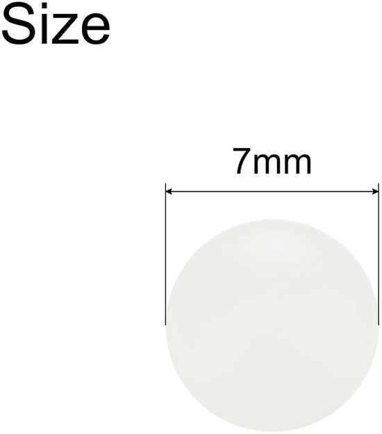 Kogellagers 7 mm - nylon - gepolijst - soepele werking Vemera - 50 stuks - Vemera — afbeelding 5