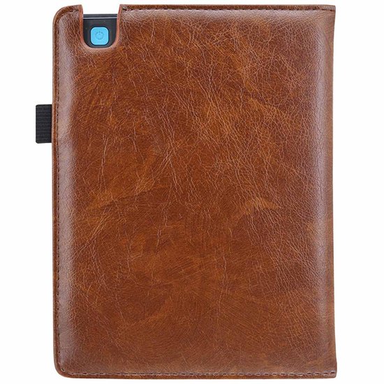imoshion E-reader Hoesje - Geschikt voor Kobo Aura H2O Edition 2 - Luxe Effen Bookcase - Bruin van iMoshion — afbeelding 5