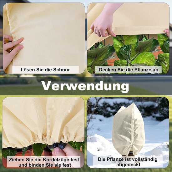 Winterbescherming voor planten, herbruikbaar, 160x180 cm — afbeelding 5