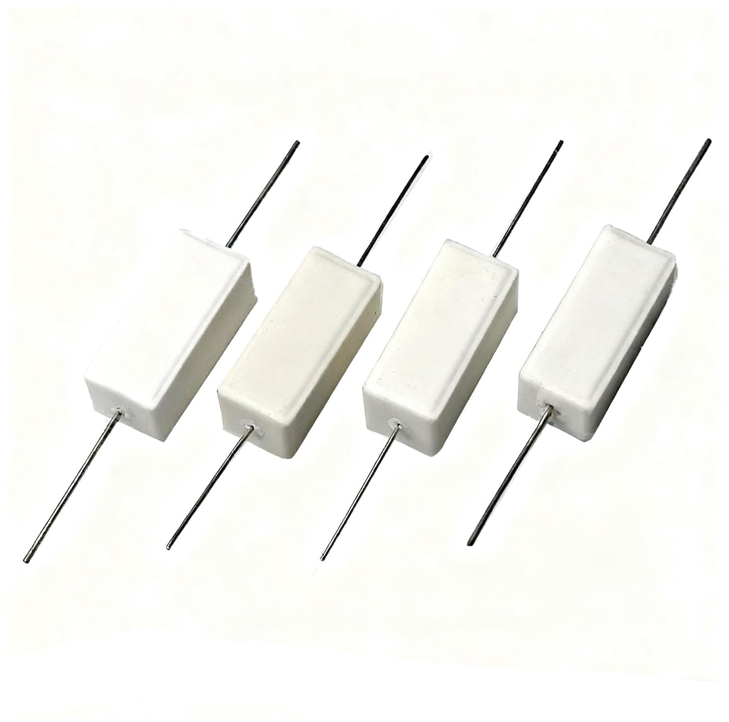 Weerstand 5Ω - 22 x 10 x 9 mm - 5W cementweerstand - geschikt voor telecommunicatie, m-winkel - 5 stuks - m-winkel