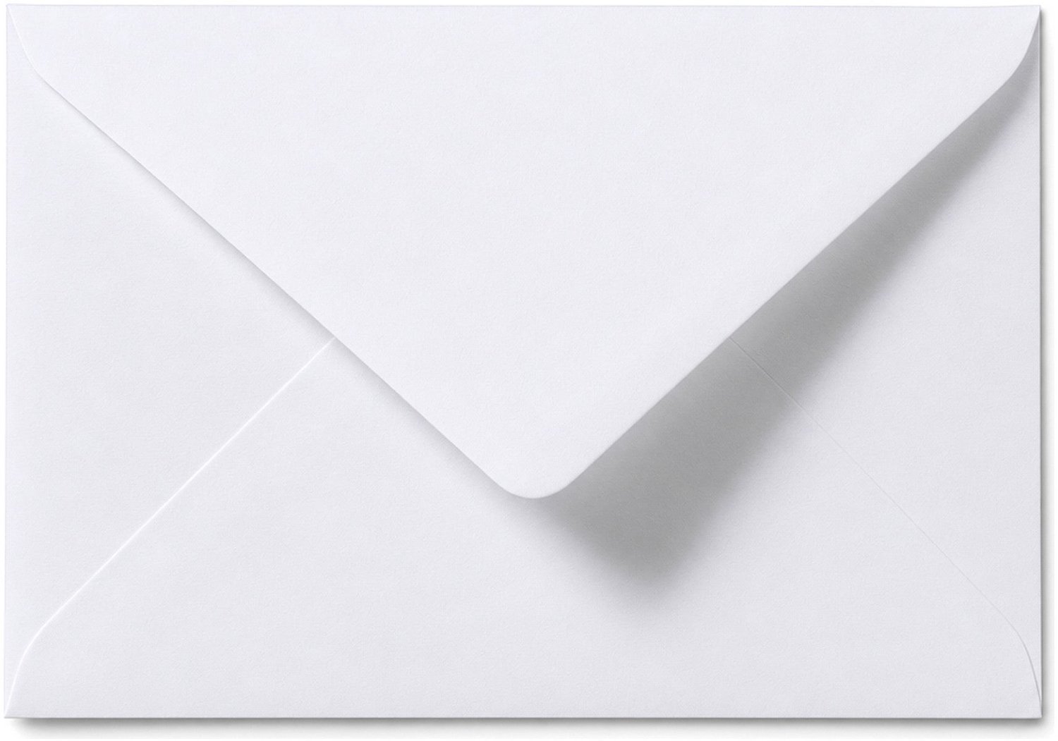 Enveloppen Wit 12.6x18 cm - 60 stuks - 120 gram - Witte Enveloppen - Geboortekaart Envelop
