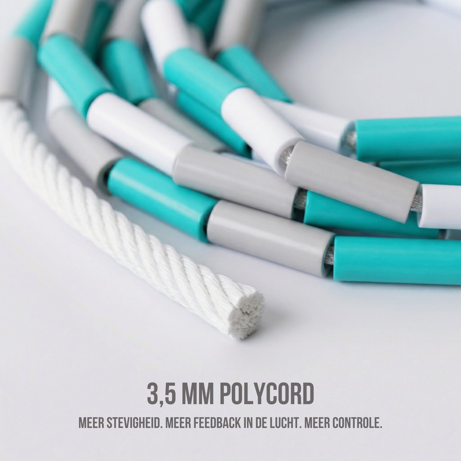 Elevate Rope Professioneel Beaded Springtouw - Verstelbare Jump Rope - Touwtje Springen voor Volwassenen en kinderen - Beaded rope - Conditie & Trucs - Binnen & Buiten Skipping Rope - Fitness Springtouwen — afbeelding 4