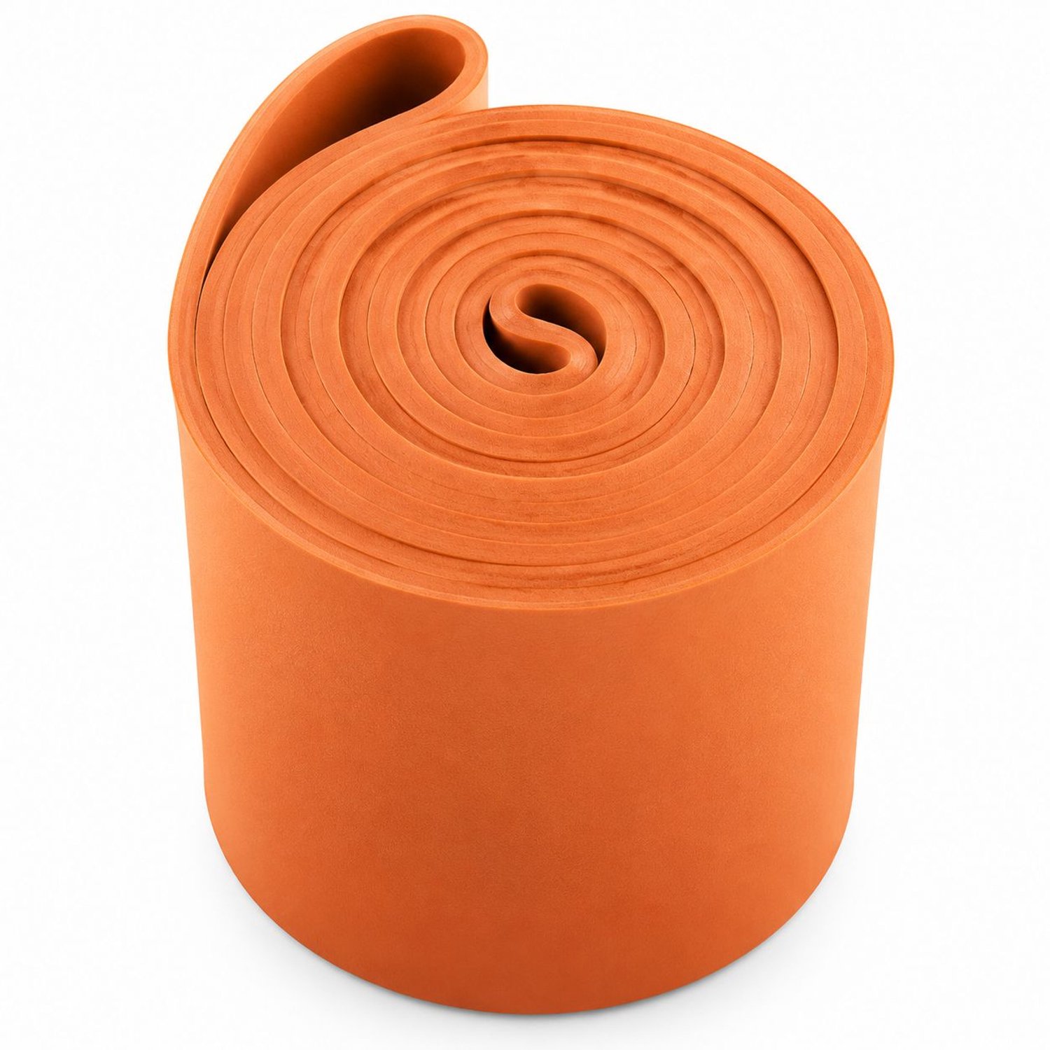 Extra brede, zeer sterke weerstandsband (85-230 kg), 83 mm brede pull-up-hulpband, hoogwaardige trainingsband van natuurlijke latex voor powerlifting, krachttraining, stretchen en fysiotherapie (oranje, 2080 mm)