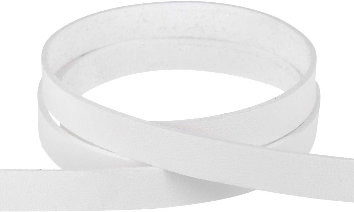 Platte band van imitatieleer - 15 mm breed, 10 meter lang