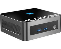 Morefine M9 Mini PC, mini pc's met Windows 11, Mini pc desktops met Intel Core i5-8257U processor (tot 3.90 GHz), 16GB RAM, 500GB M.2 SSD, met 2x HDMI 4K op 60 Hz, WiFi 6