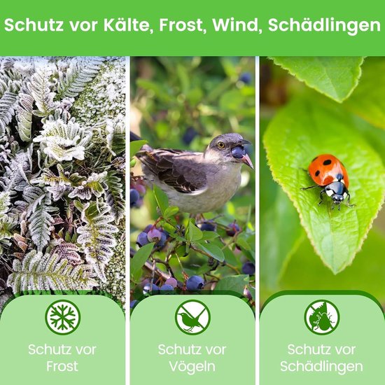 Winterbescherming voor planten, 2 stuks, 200 x 240 cm — afbeelding 4
