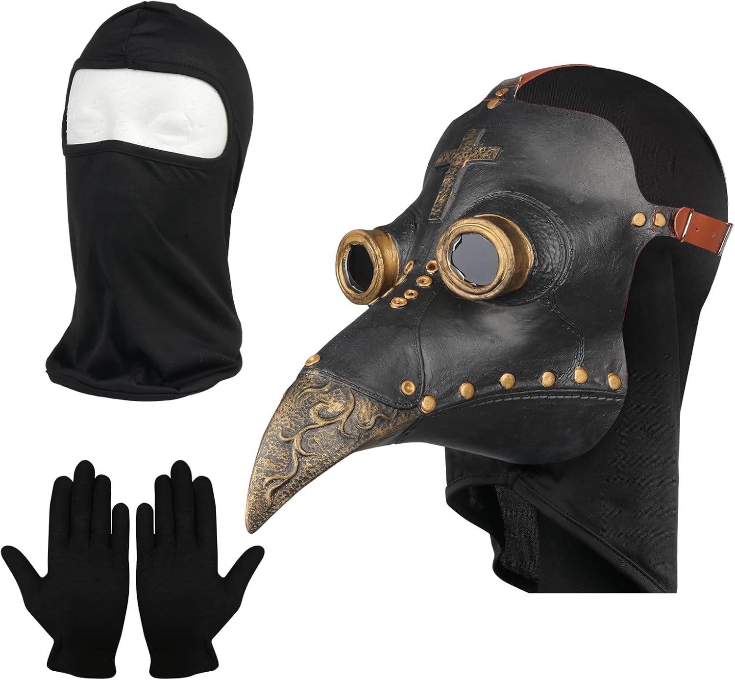Masker met lange neus, voor Halloween feest kostuum