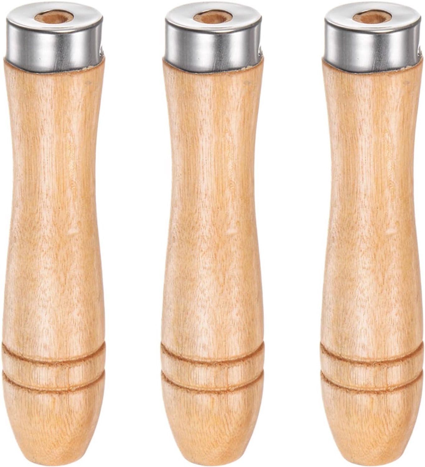 Handvat voor houten vijlen 3 stuks - 5 mm montagegat - ergonomisch en antislip - beter grip tijdens gebruik - Vemera