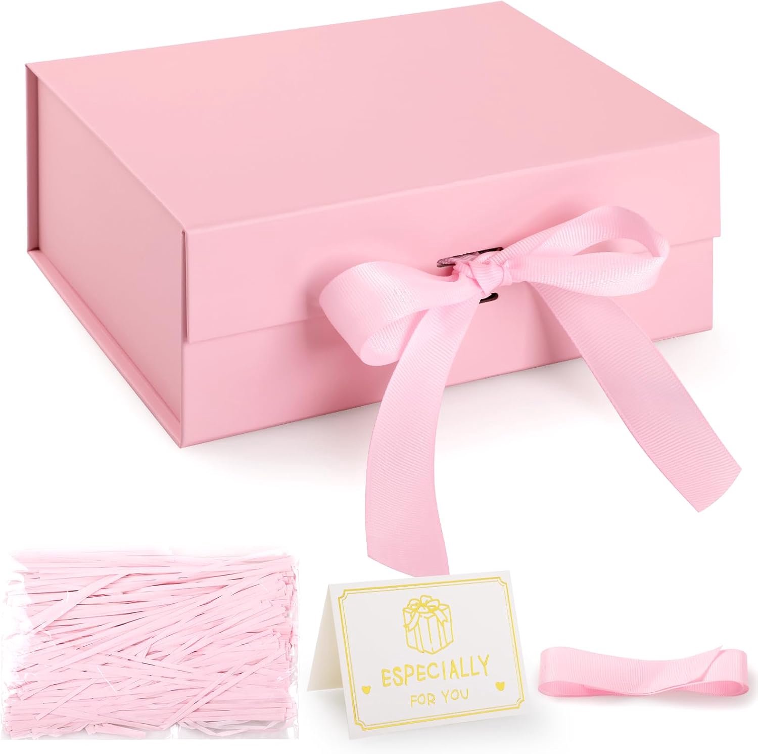 geschenkdoos set - roze - sterke magnetische sluiting - geschikt voor bruiloften en verjaardagen - m-winkel