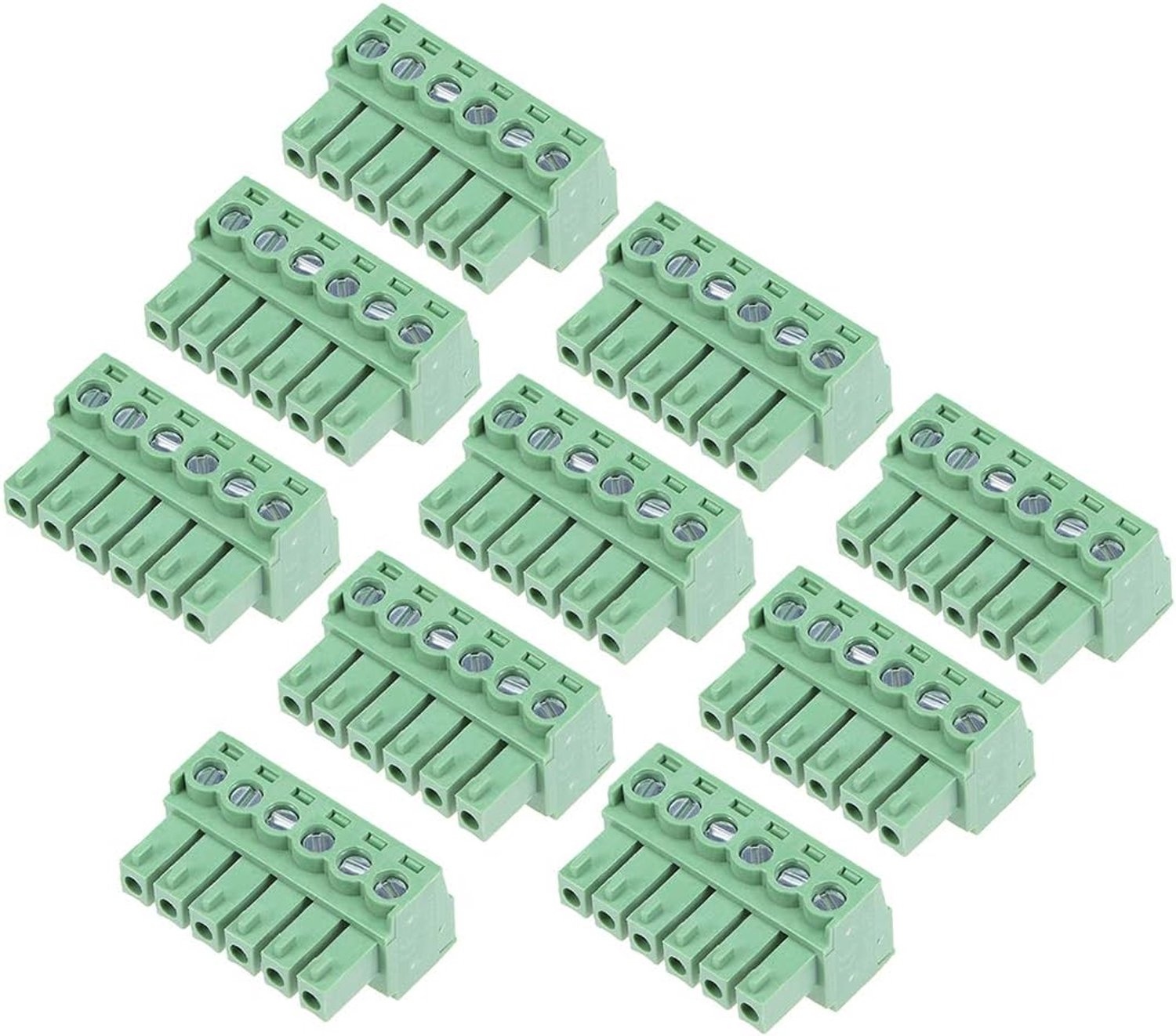 PCB klemrail stekker 3,81mm - 10 stuks - groen - ideaal voor eenvoudig solderen en monteren - ServiceTopper