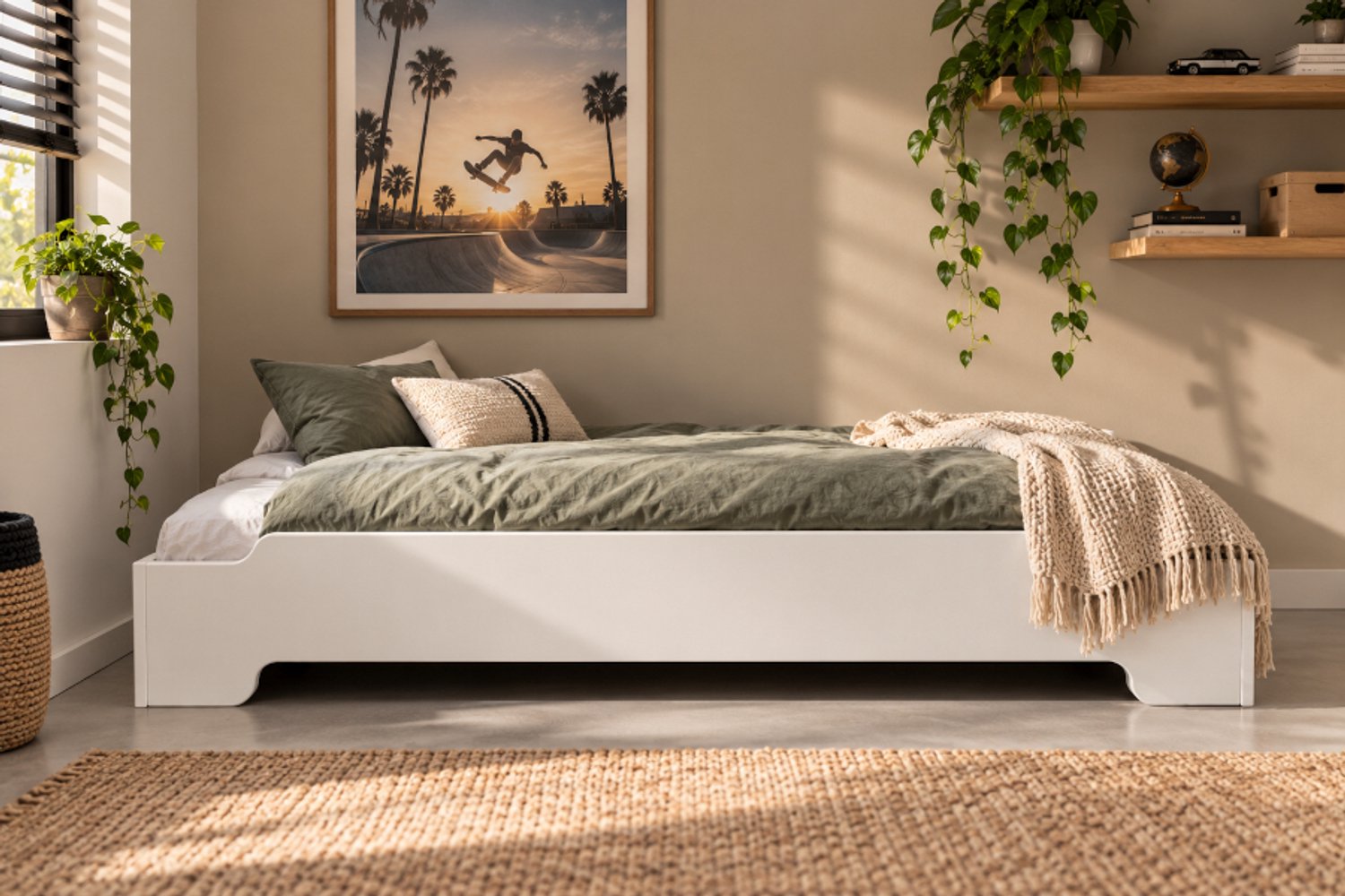 Rockwood® Montessori Vloerbed Solo Wit 2 bedden