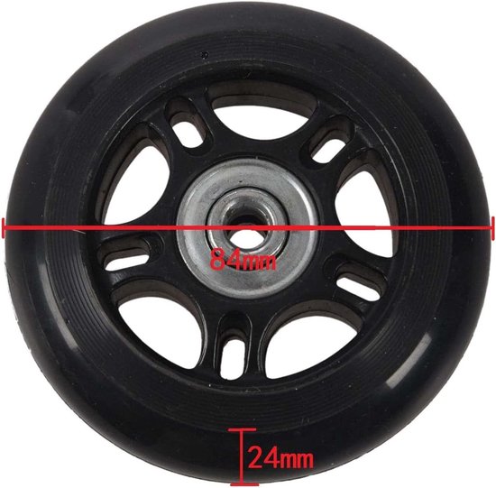 Koffers - rubberen wielen voor trolleys - reparatieset — afbeelding 3