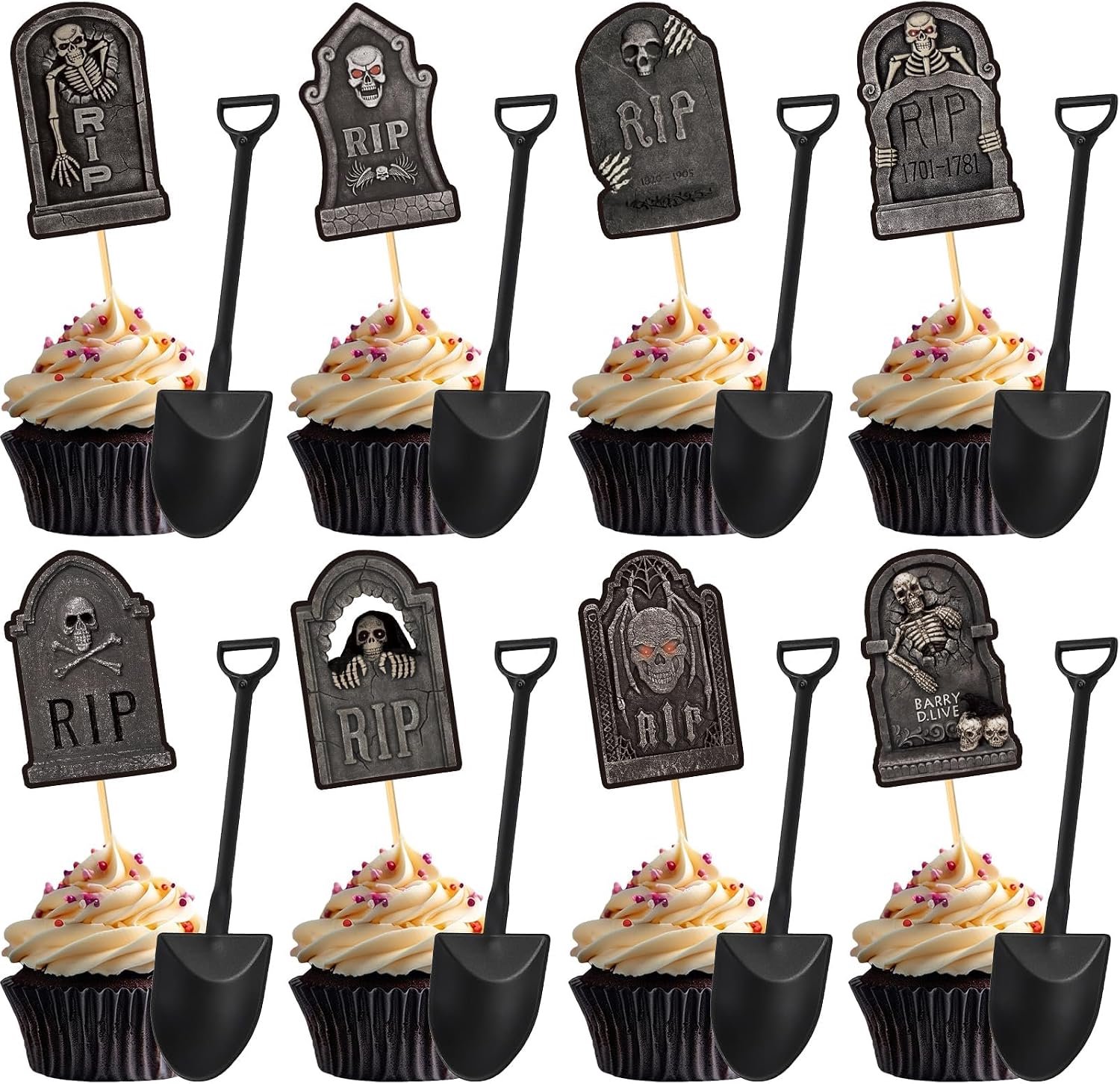 Cupcake Toppers Grafsteen met Mini-Spatel