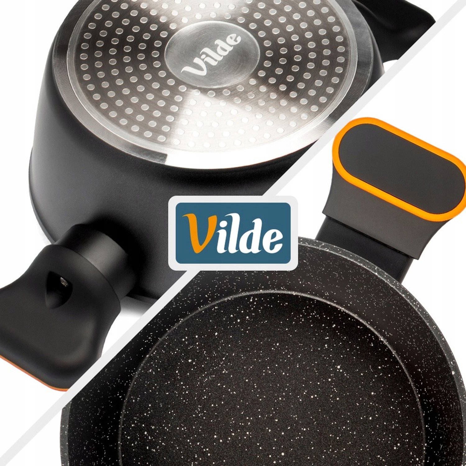 Vilde Granito Pot 24cm 4.2L met Deksel - Koken & Stoven