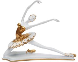 Amoy-Art Ballerina Statue Figure Ballet Dancer Decor Modern Woman Girl Sculpture Art For House Cedeau Giftbox Resin - ShopVlot