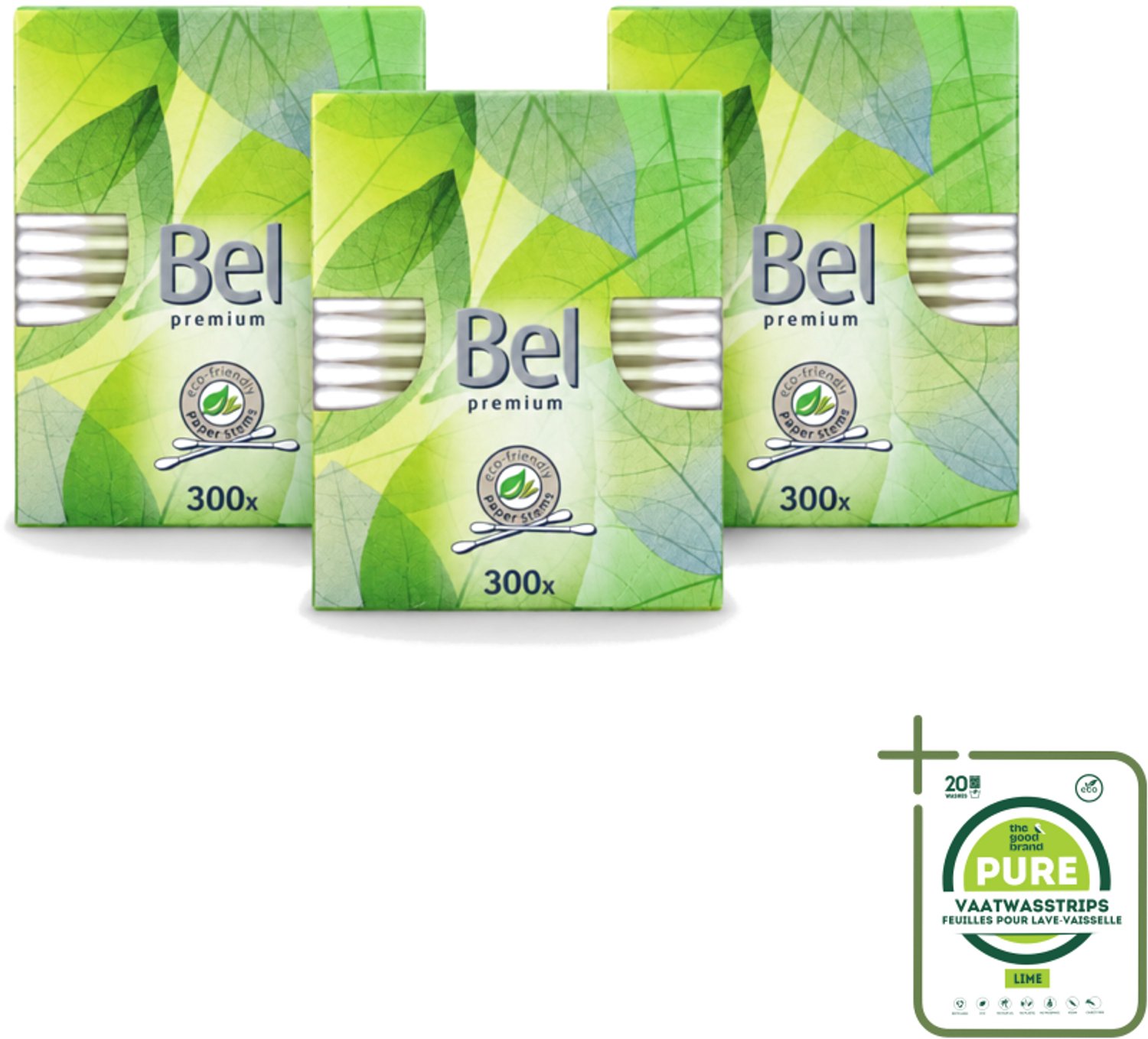3 x Cotton Buds – Wattenstaafjes – Premium – Katoen - Grootverpakking - Vaatwasstrips - Katoenstaafjes - Wattenstaafjes - Hygiëne - Oorverzorging - Babyhygiëne