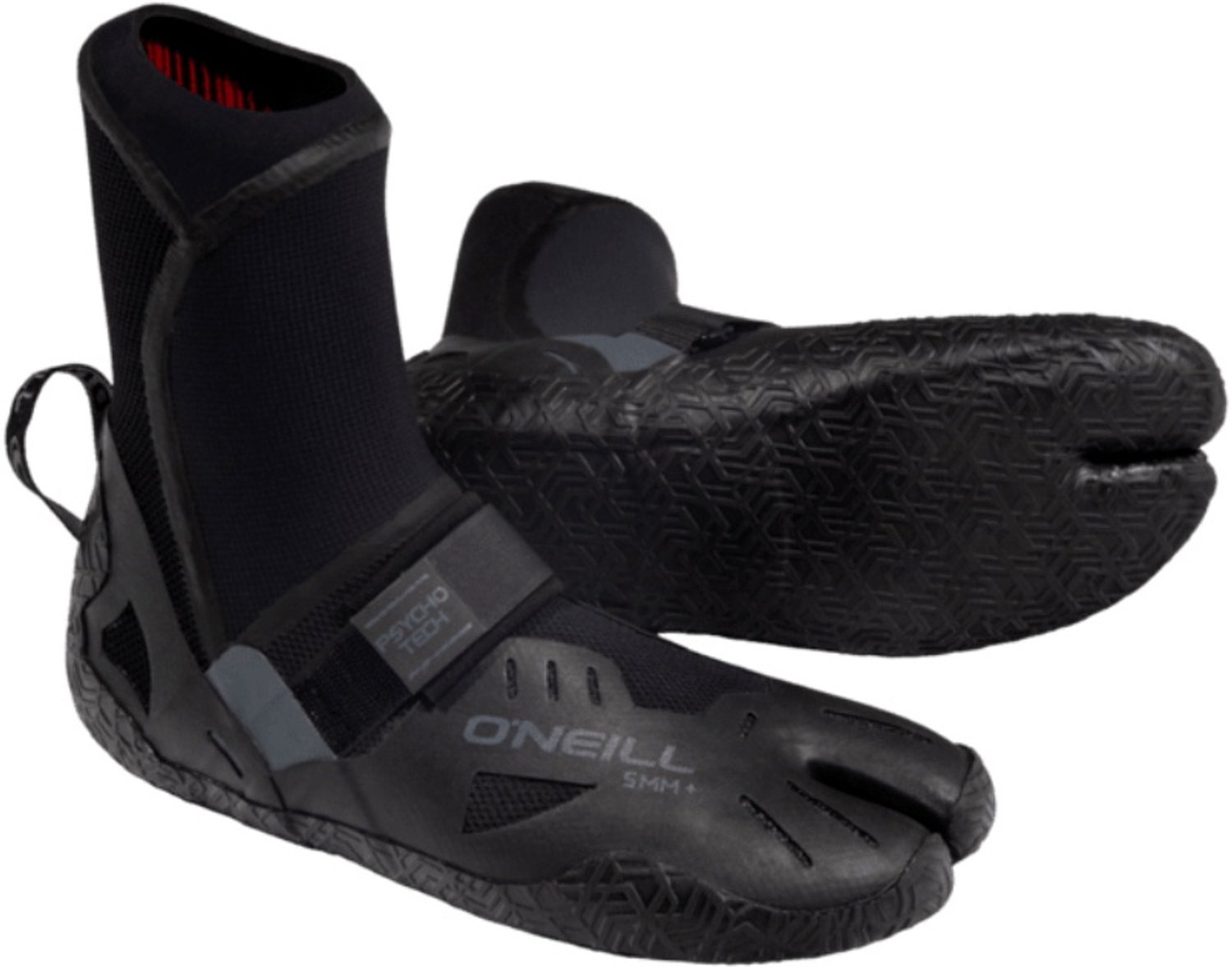 2026 O'Neill Psycho Tech 5mm + Split Toe Neoprene Boots - Black