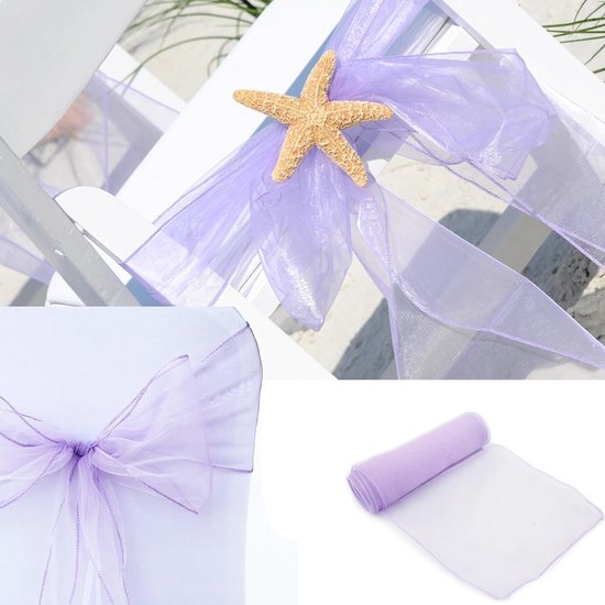 25 stuks organza stoelstrikken, stoelslijpen, tule stoelhoezen, strikken, satijnen strikken, stoelbekleding, bruiloft, verjaardag, feestdecoratie, zilvergrijs — afbeelding 3