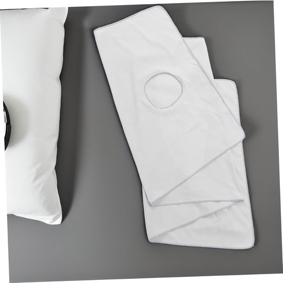 2 Stuks massage lakens Massagetafel lakens Beauty Salon Massage Bed Cover Gebreid katoen Lichtgrijs — afbeelding 4