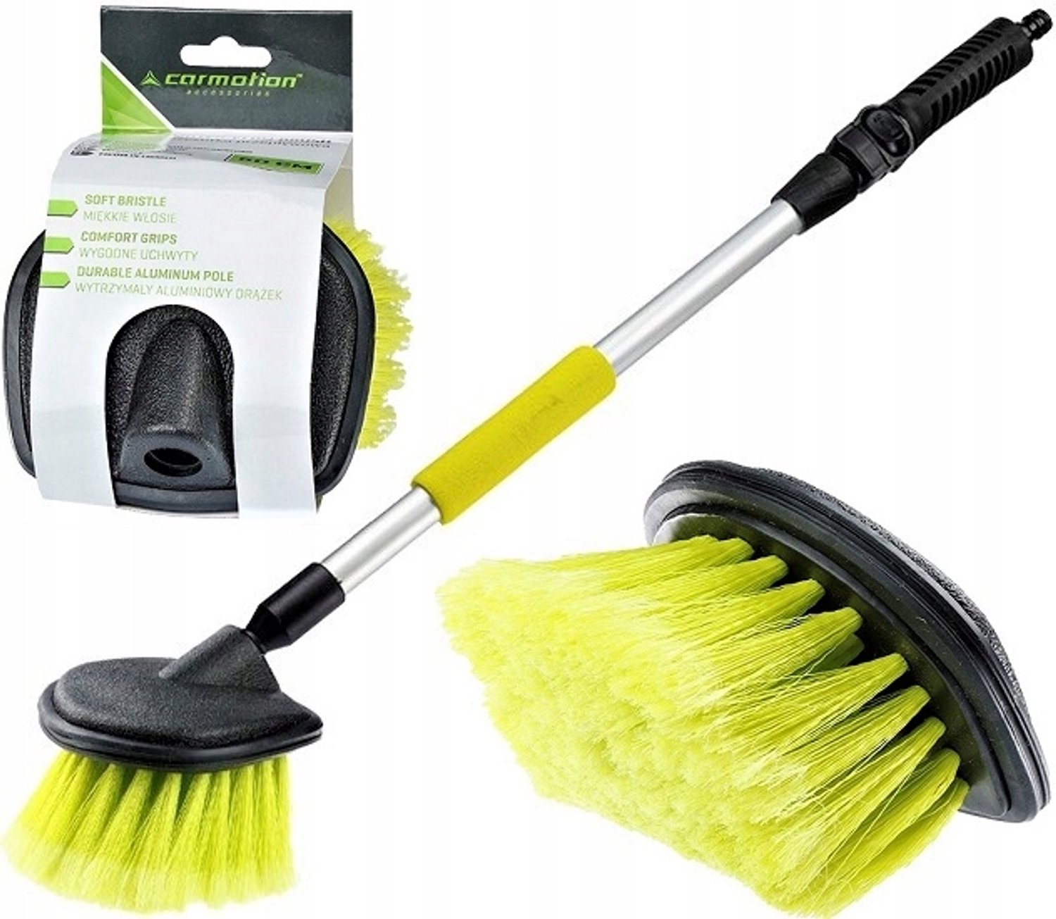 Merkloze Wasborstel met Steel en Waterkraan - 50cm
