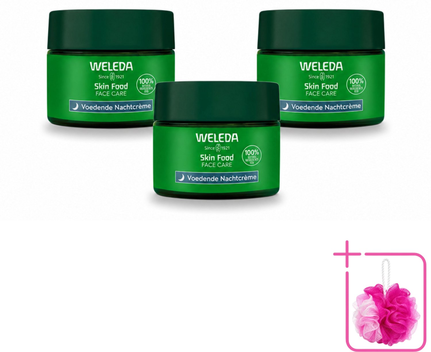 3 x WELEDA - Nachtcrème voedend - Skin Food - 40 ml - Bulkverpakking - Nachtcrème - Voedende crème