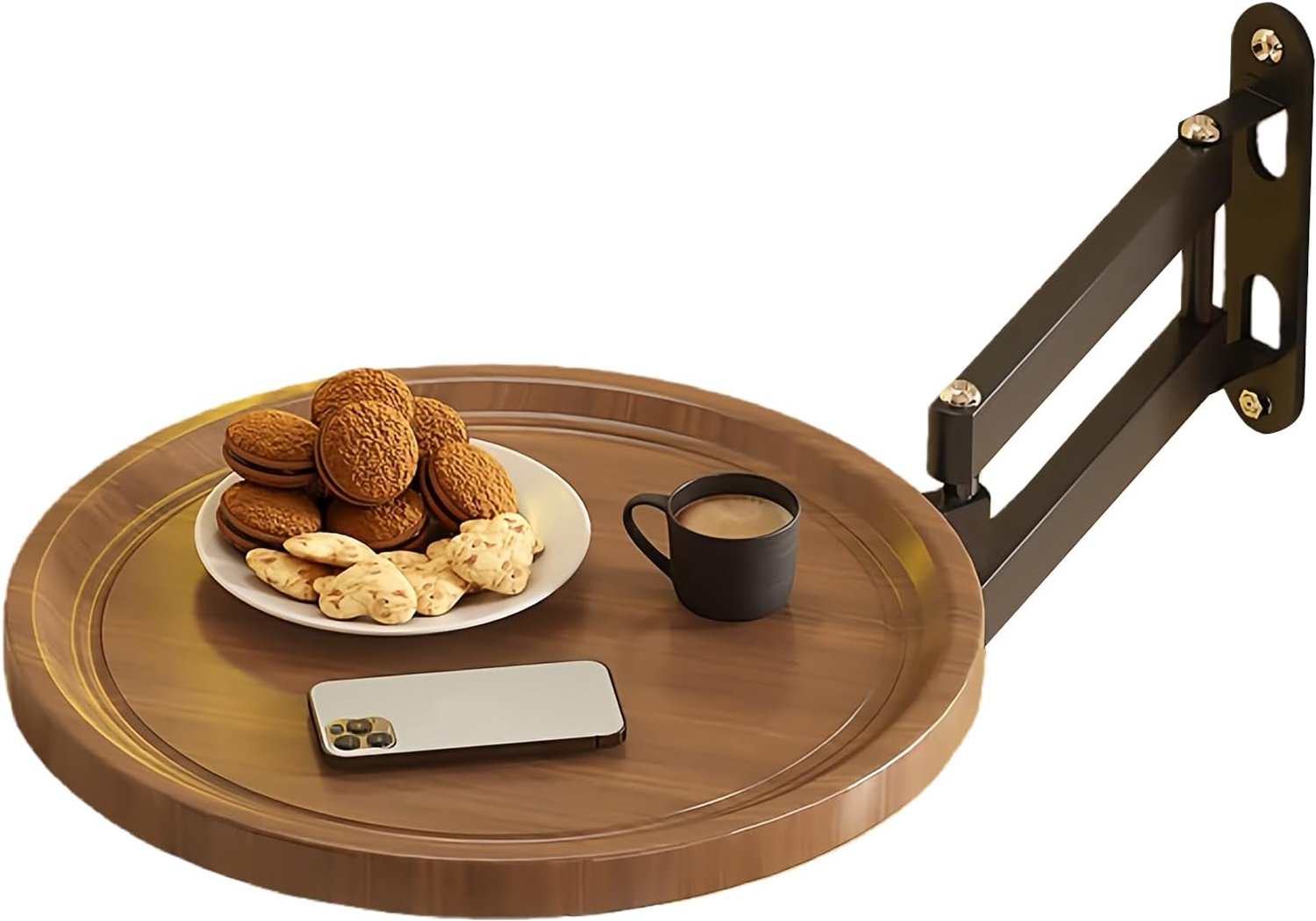 Générique Opvouwbaar wandblad, intrekbaar wandbureau, ronde tafel, opvouwbaar, voor slaapkamer, keuken, kleine ruimtes, balkon, entree, woonkamer, badkamer, verhuur camper