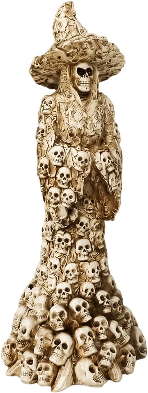 Heks Halloween Decor - Gotische Hars Schedels Ornament Sculptuur