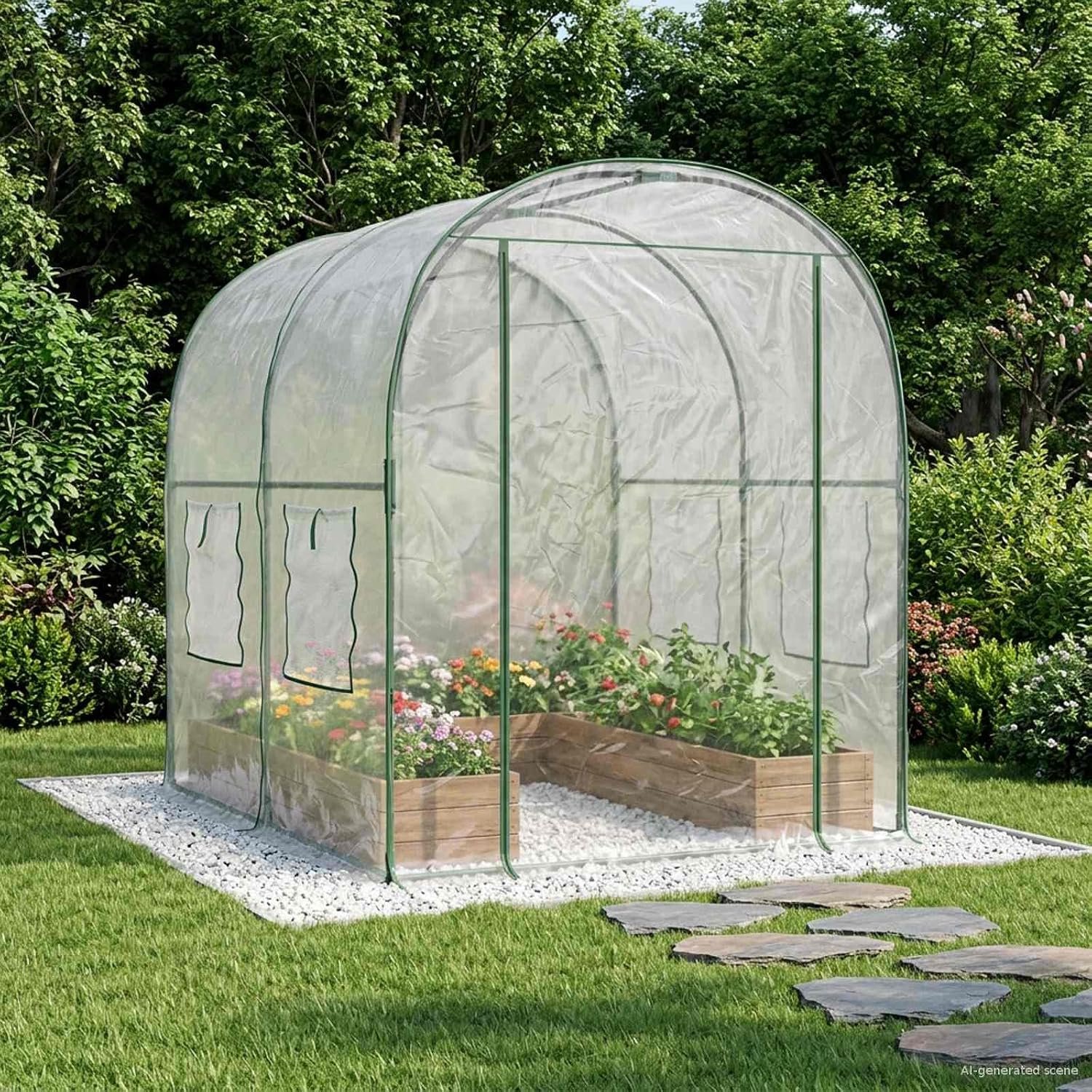 160 x 200 x 192,5 cm tuin kweekhuis PVC