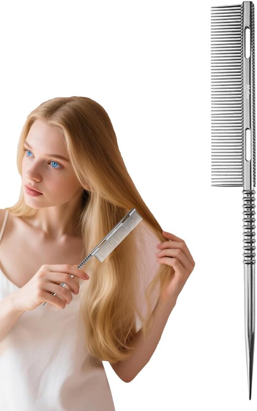 Haarkam met puntige, dunne met scheidingspunt, licht, ergonomisch, voor woonkamer, voor moeder en vriendin — afbeelding 5