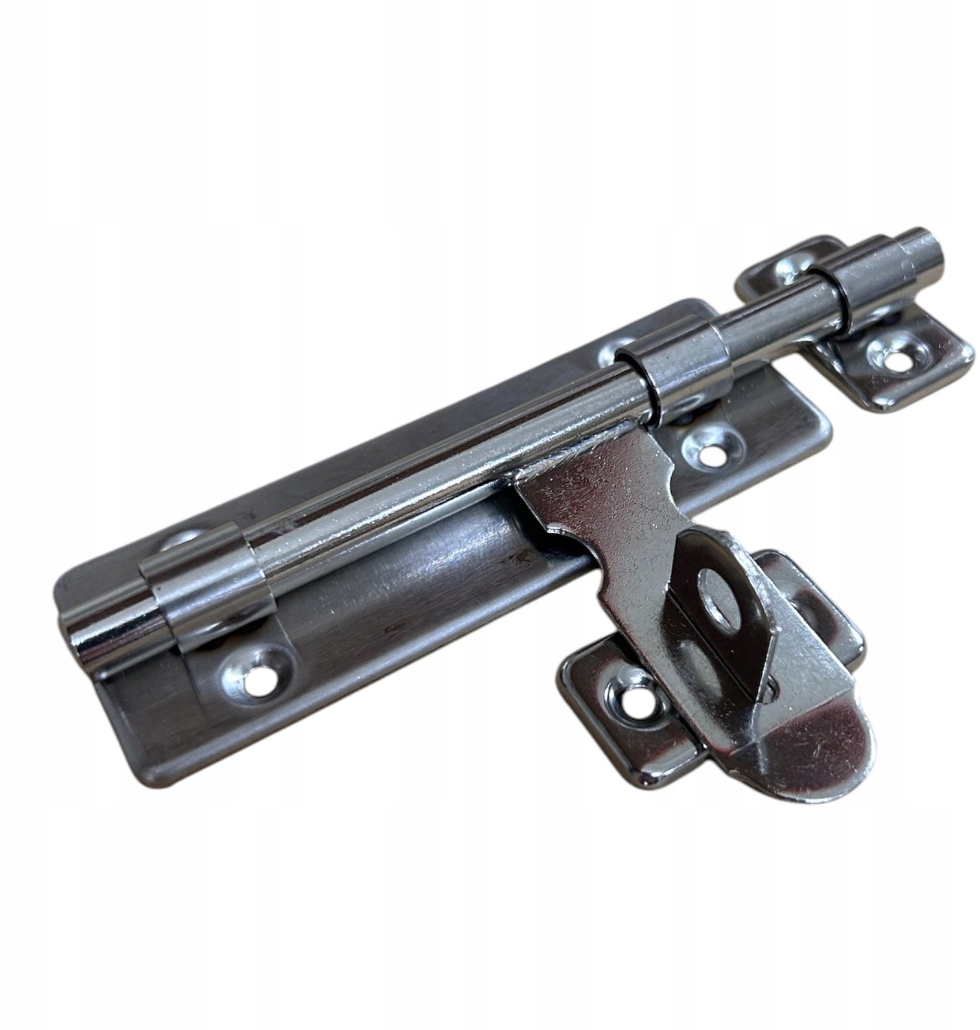 Universele RVS Schuifgrendel 160mm voor Deuren en Poorten met Hangslot