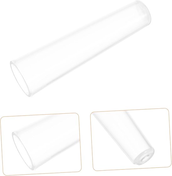 50 Stuks Transparante Plastic Potloodhoezen Duurzame Penpuntbeschermers Potloodverlengers voor Studenten Leraren Comfortabel Breukbestendig voor Lange Gebruiksduur — afbeelding 5