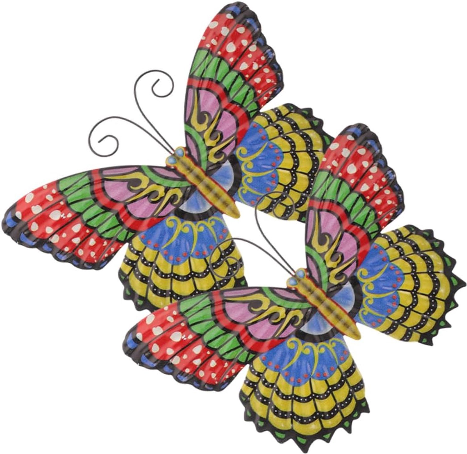 Happyyami Unieke Vlindervormige Decoratieve Wandkunst Ijzeren Metalen Vlinderwanddecoraties
